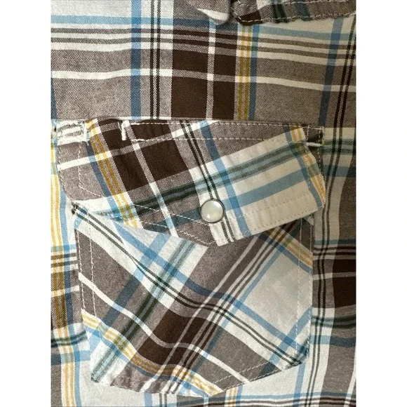 North Westwood Long Sleeve Western Shirt With Pearl Button Up Size 2x Long Slee - Picture 3 of 8